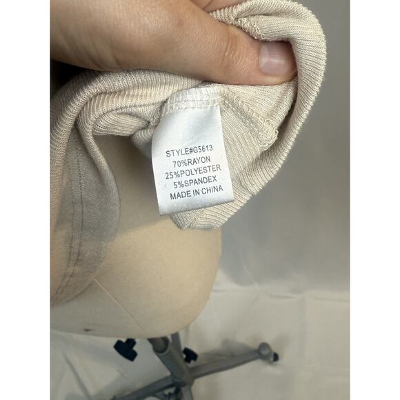 High Quality Jodifl Cream Top Boho Hippie Tunic Blouse Women's - Picture 4 of 5